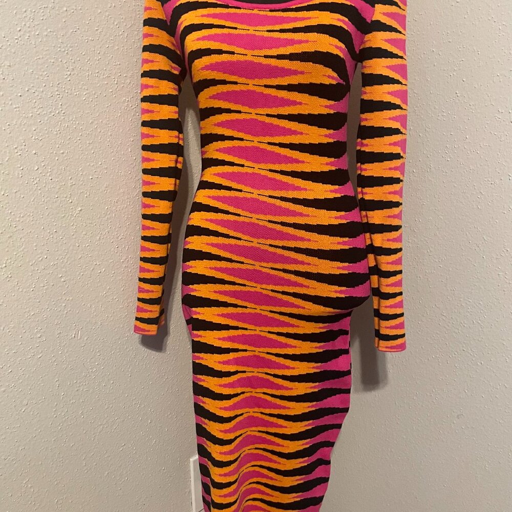 Vibrant multi-colored midi maxi